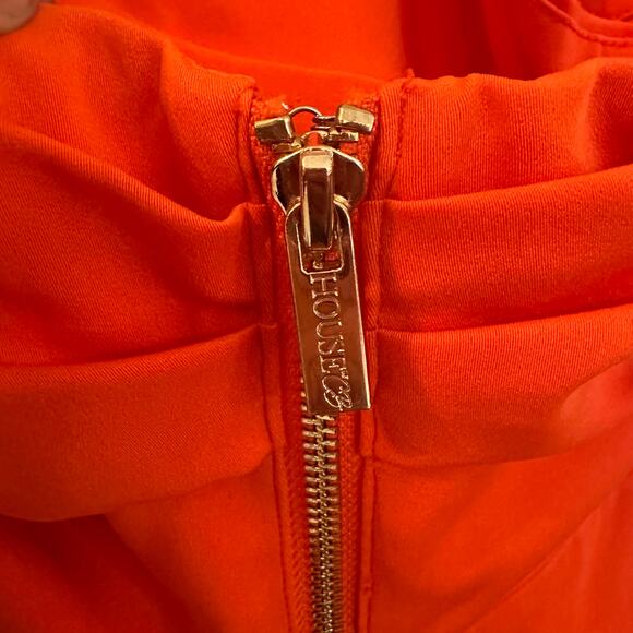 House of CB Orange Off-Shoulder Midi Dress - Picture 7 of 9